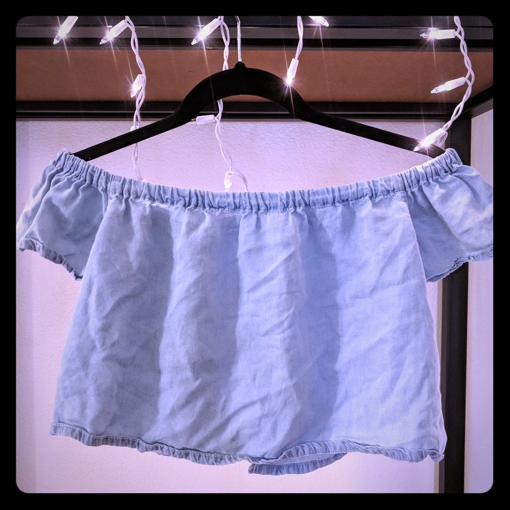 Pacsun off the shoulder crop top